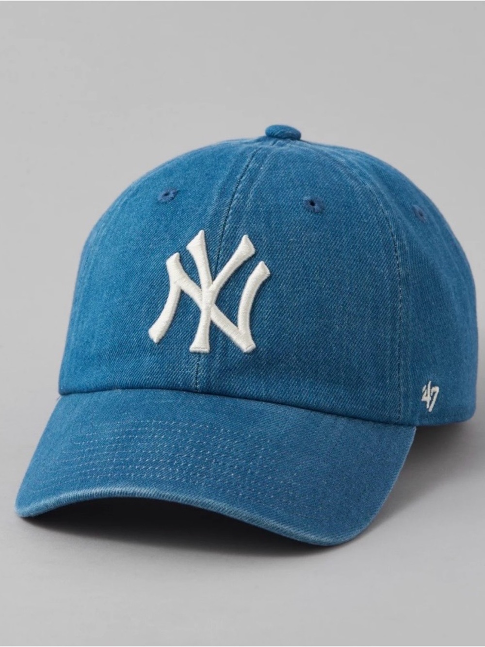 '47 New York Yankees Denim Baseball Hat One Size Blue Denim
